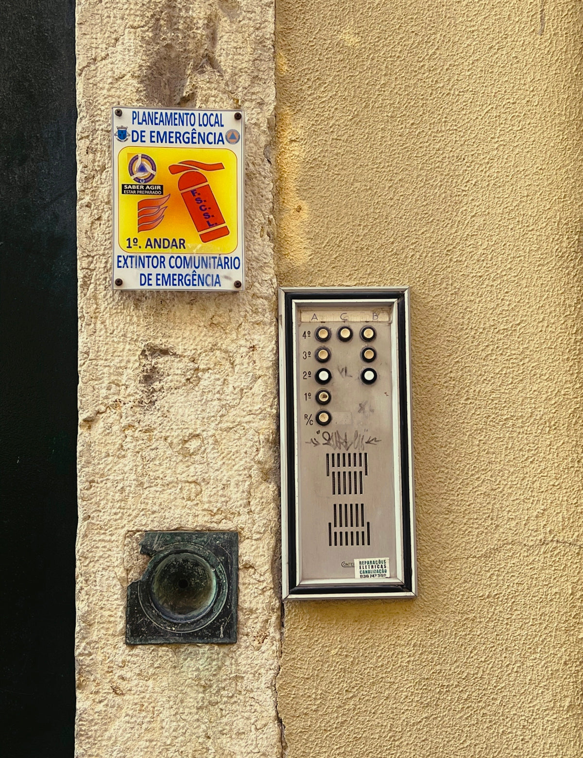 a control panel on the side of a building